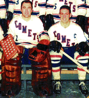Eastern Hockey League  - Clinton Comets Home Uniform - Ed Babiuk & Jack Kane