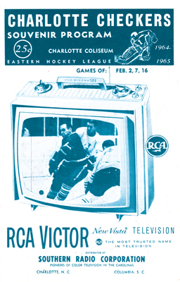Charlotte Checkers Program 1964-65