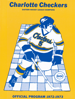 Charlotte Checkers Program 1972-73