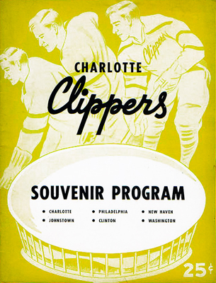 Charlotte Clippers Program 1957-58