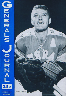 Greensboro Generals 1960-61 Program - EHL - Click to Enlarge