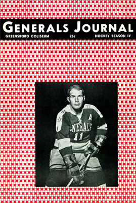 Greensboro Generals 1962-63 Program - EHL - Click to Enlarge