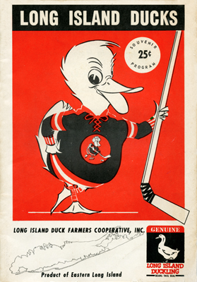 Long Island Ducks Program 1962-63 TheEHL.com