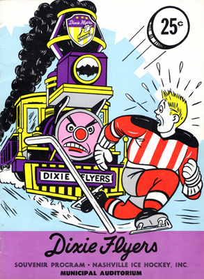 Nashville Dixie Flyers Program 1962-63 Eastern Hockey League EHL