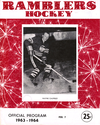 Philadelphia Ramblers Program 1963-64 Wayne Caufield